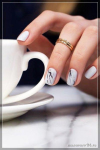 Белые ногти, белый маникюр, красивые фото вариантов [year]