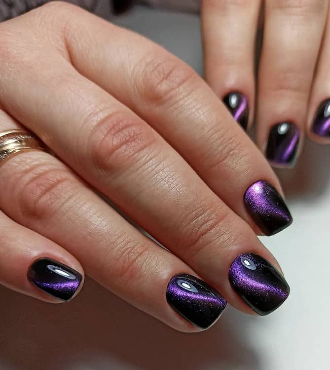 Стильные фиолетовые ногти 2023: 25 ярких примеров